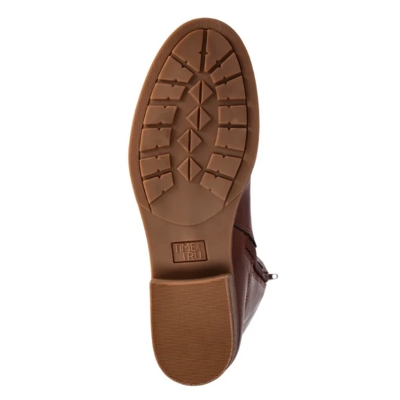 Time and Tru Women's Riding Boots, Cognac Wide Width Available - Picture 5 of 5